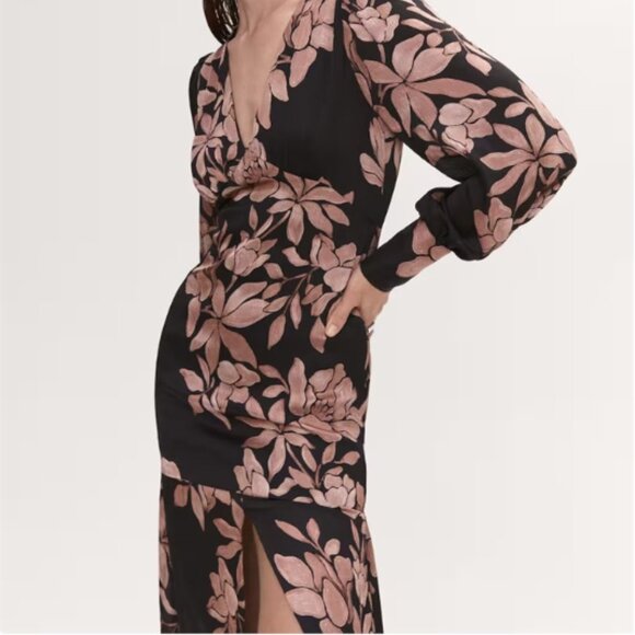 MANGO FLORAL CHIFFON DRESS - Picture 2 of 2